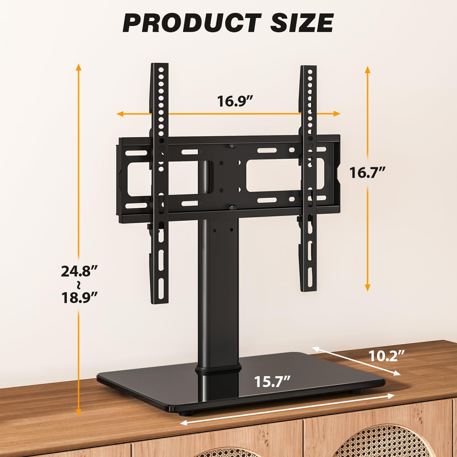 5Rcom base detail with non-slip pads protecting tabletop and increasing grip
