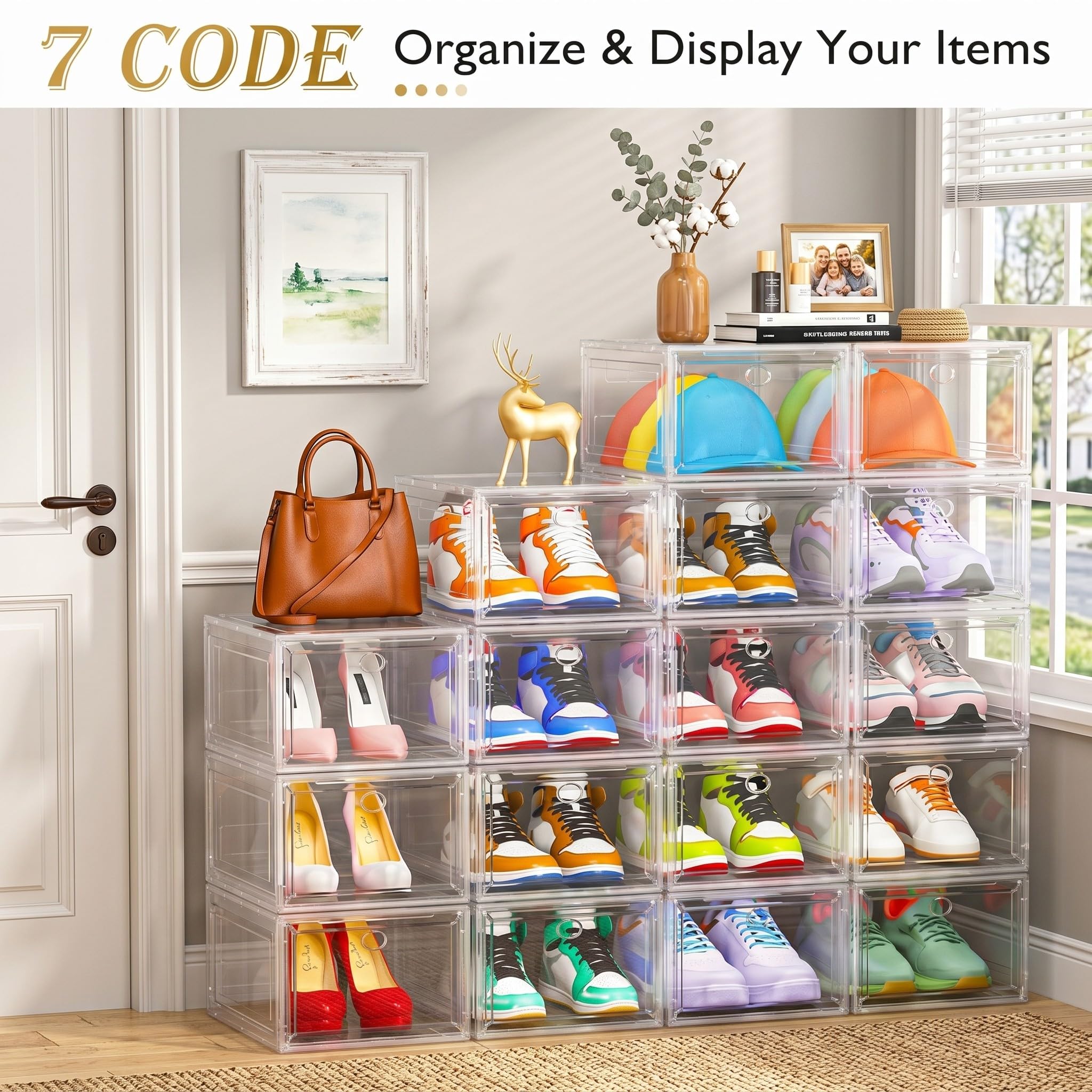 7 code caja con zapatillas mostrando ajuste y protección del calzado