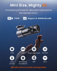 70mai M310 Plus mounted on windshield capturing wide-angle road coverage for safety