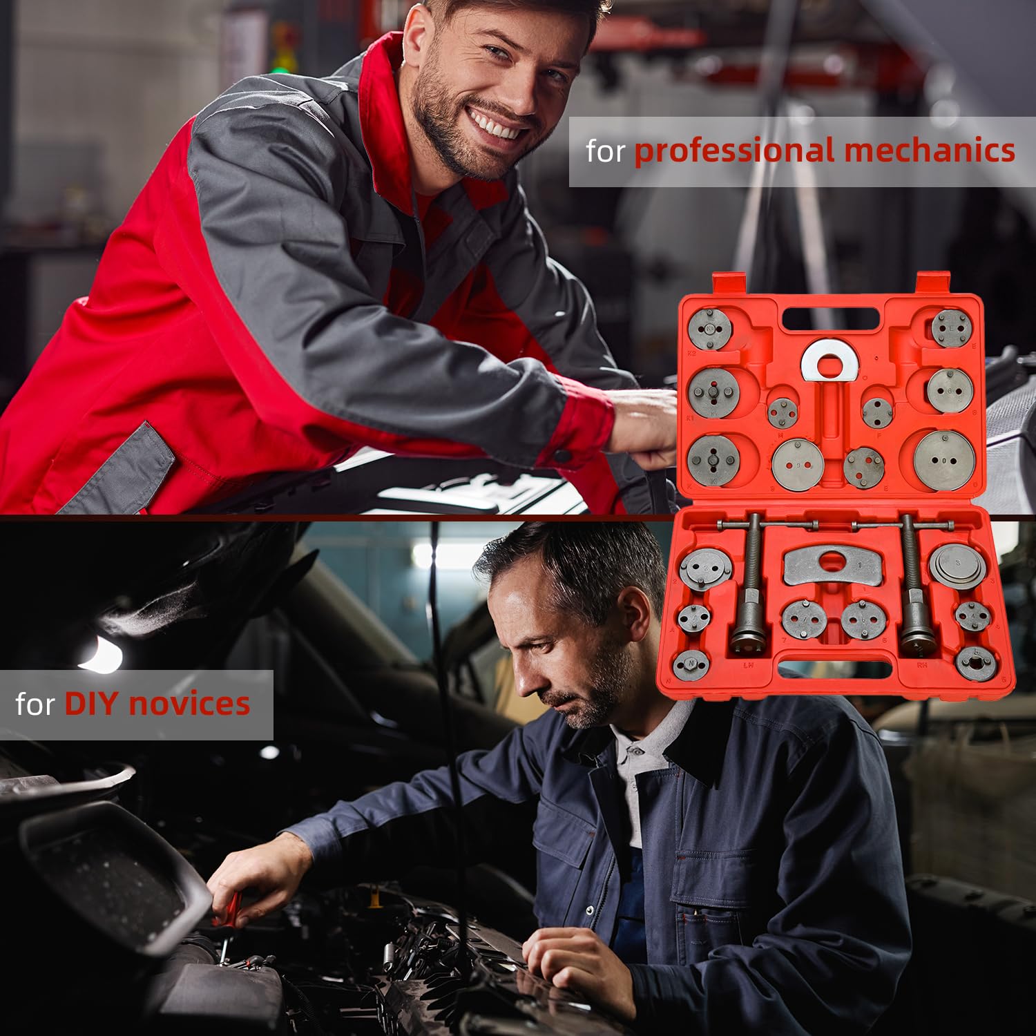 8MILELAKE mechanic using kit in garage highlighting practical workshop use