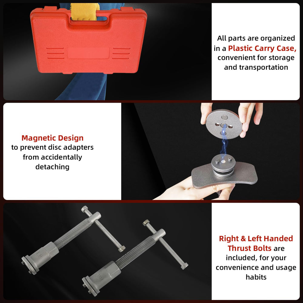 8MILELAKE tool next to wrench showing compact size and workshop compatibility