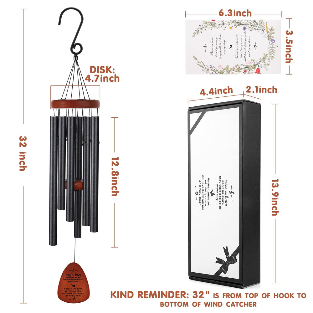 ABEICO chime hung in garden showing scale and peaceful outdoor placement benefits