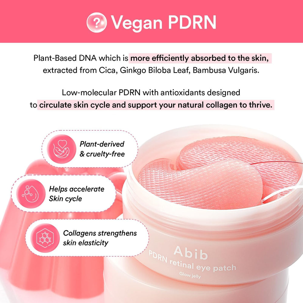 Abib etiqueta de ingredientes con foco en PDRN y Retinal