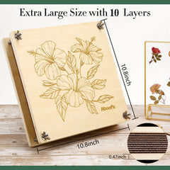 Aboofx open stack revealing 10 layers and benefit of large pressing area