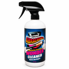 Abracadabra bottle front label showing product name and citrus solvent benefit