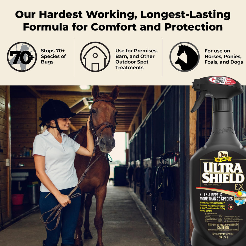 Absorbine UltraShield EX detalle del pulverizador para aplicación precisa