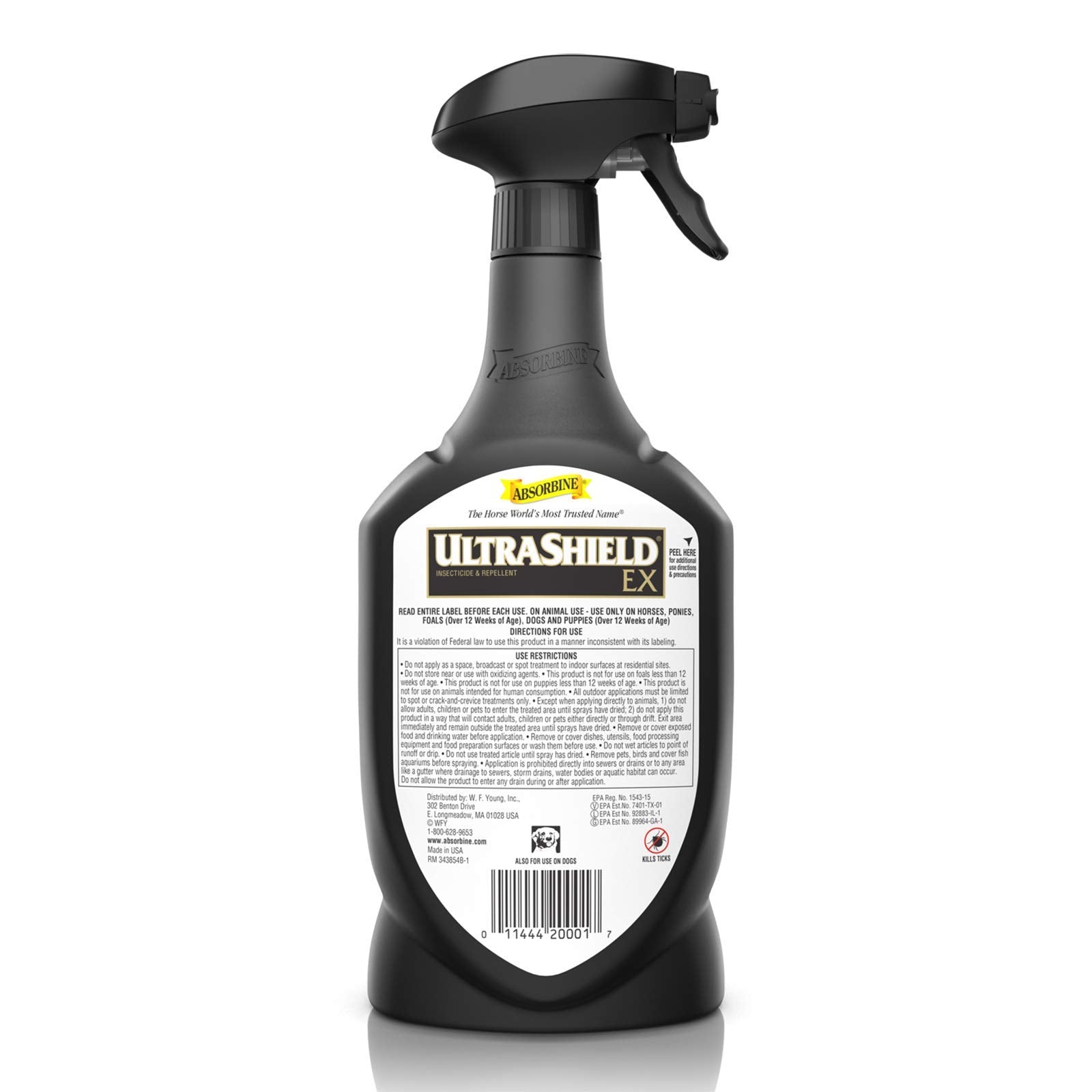 Absorbine UltraShield EX usado en perro, protección y acondicionamiento del pelaje