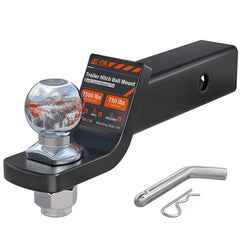AC-DK vista frontal de la montura con bola, montaje robusto para remolques