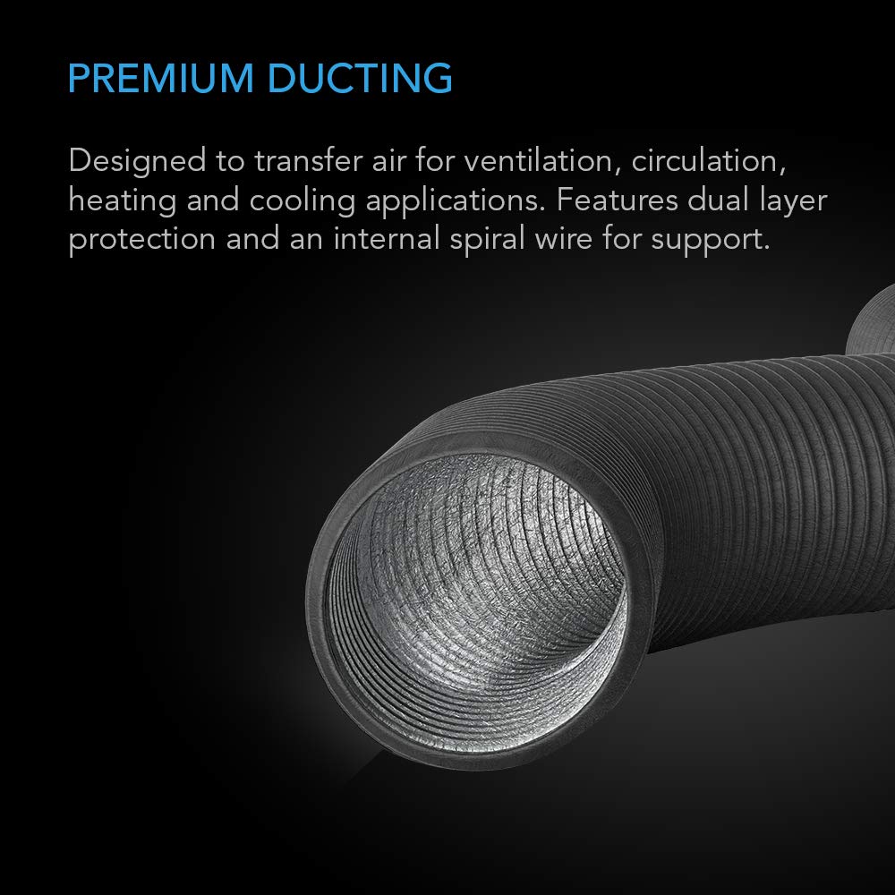 AC Infinity close-up of duct texture highlighting four-layer durability and tear resistance