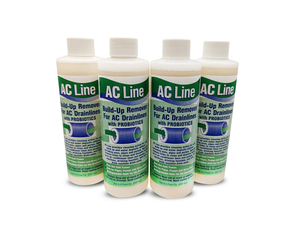 AC Line envase frontal mostrando el pack y beneficio de mantenimiento