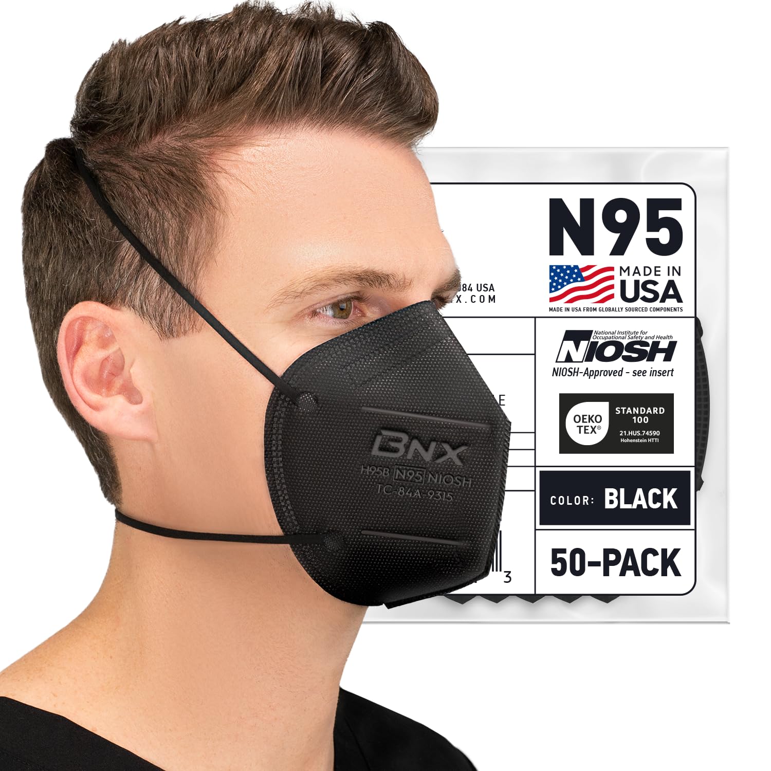 AccuMed BNX frente del paquete negro mostrando cantidad y beneficio disponibilidad