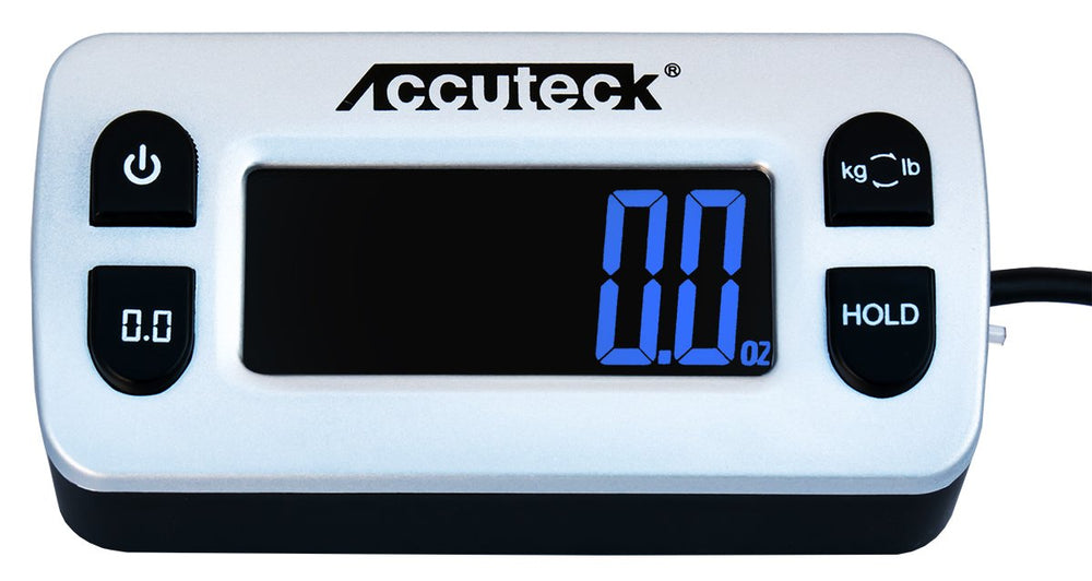 ACCUTECK accesorios incluidos: pilas, cable USB y adaptador AC para flexibilidad