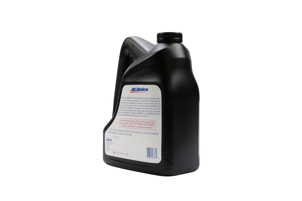 ACDelco DEXRON‑VI fluido vertido evidenciando color y viscosidad, estabilidad térmica visible