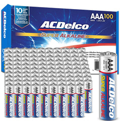 ACDelco frontal del empaque con 100 pilas para larga reserva