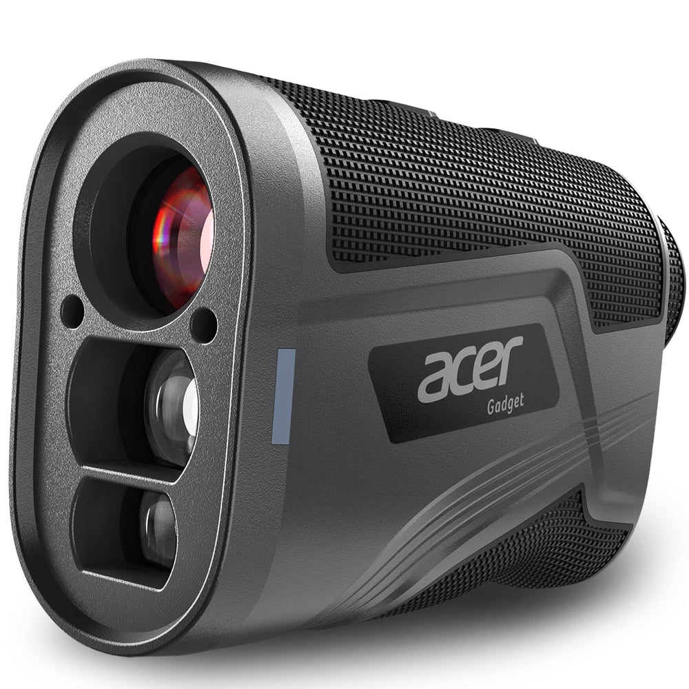 Acer front-facing rangefinder showing compact design and ergonomic grip benefit