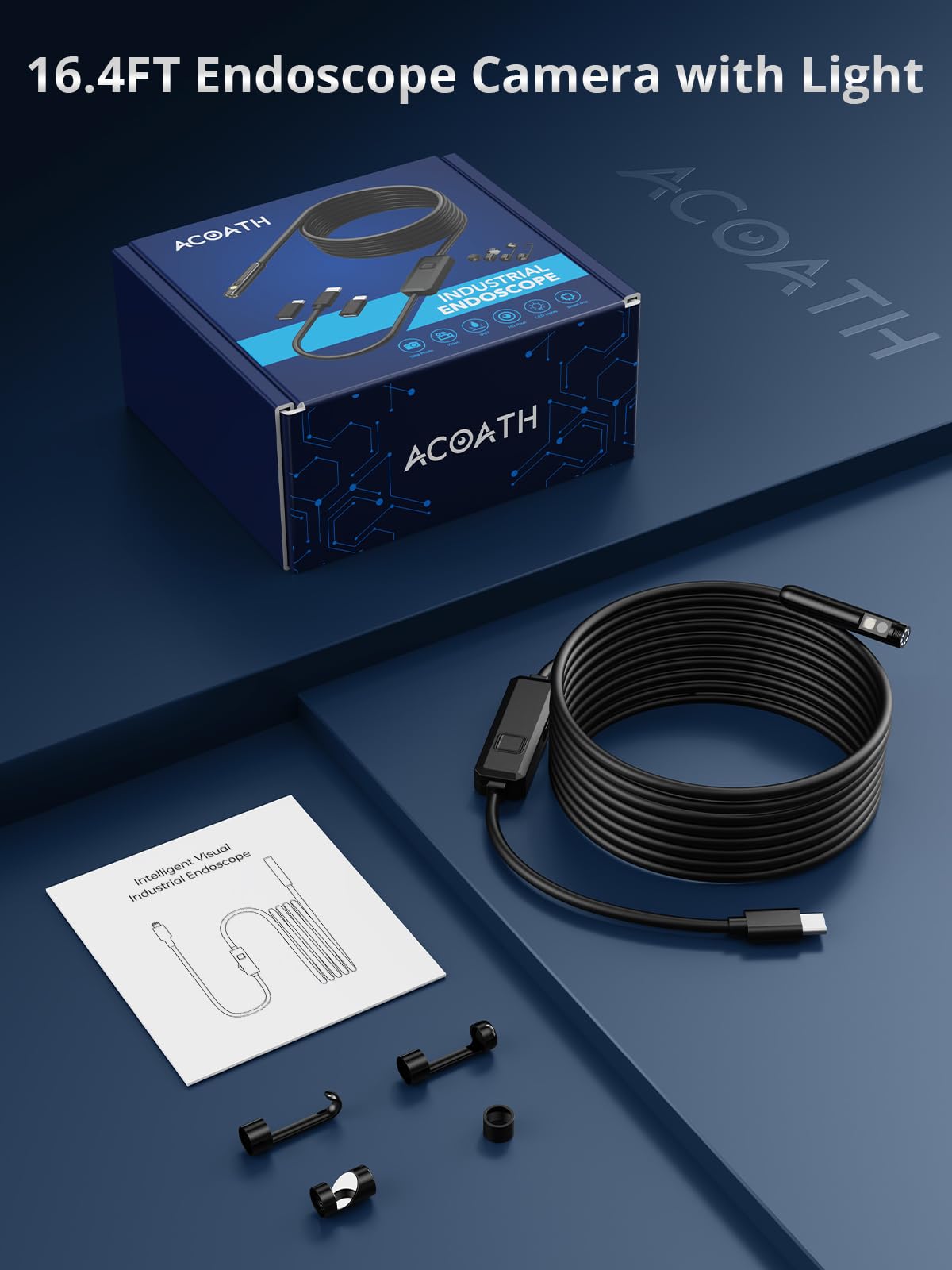 Acoath comparación de escala mostrando longitud real del cable