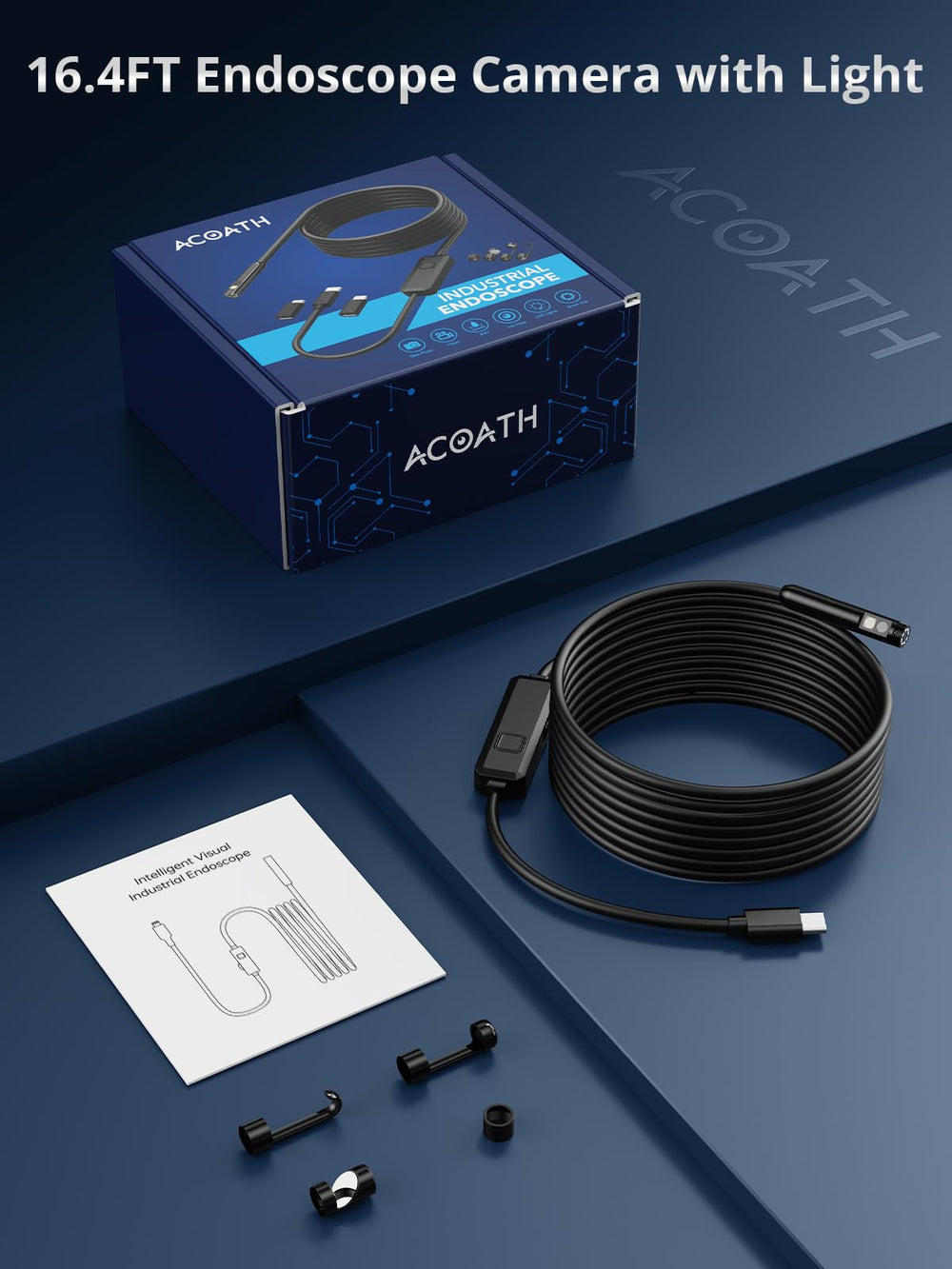 Acoath comparación de escala mostrando longitud real del cable