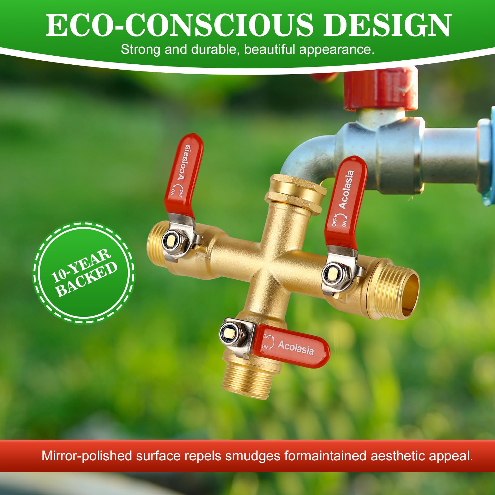 Acolasia rosca 3/4" GHT en primer plano que garantiza compatibilidad estándar