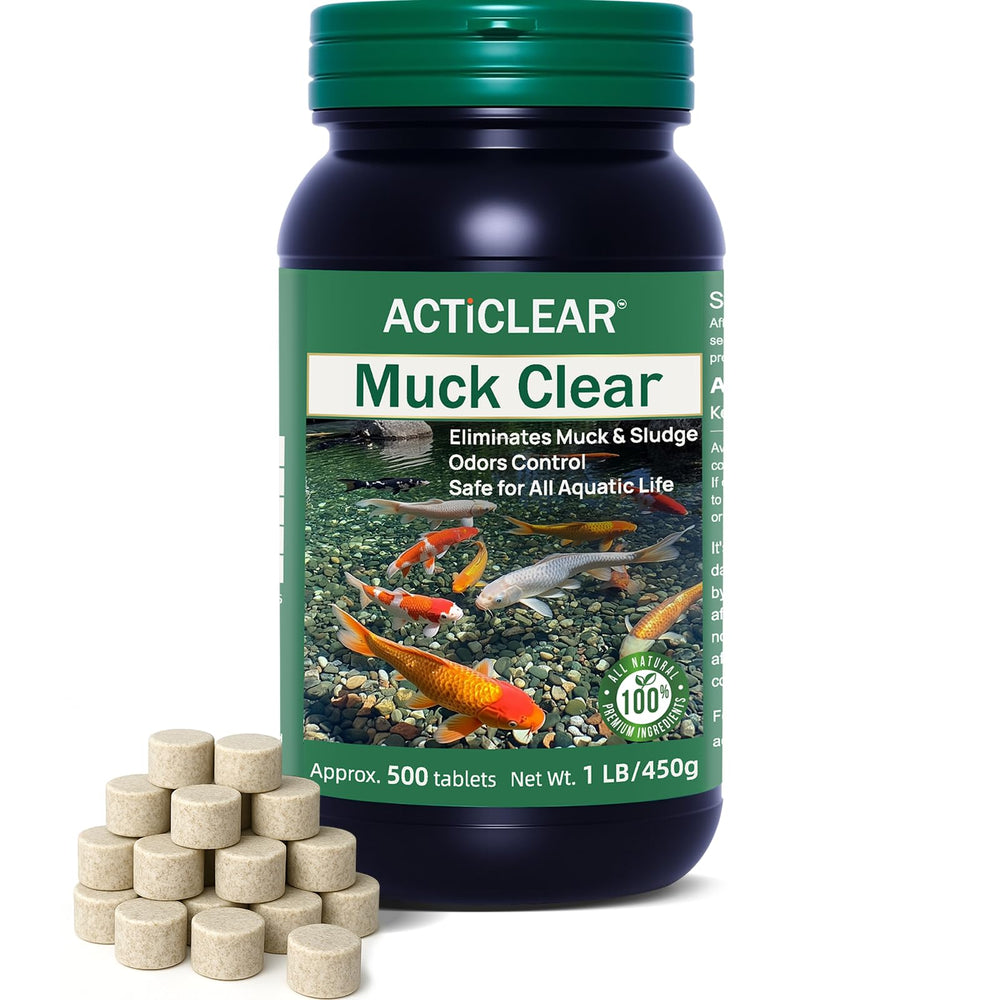 ActiClear empaque frontal mostrando 500 tabletas y beneficios ecológicos