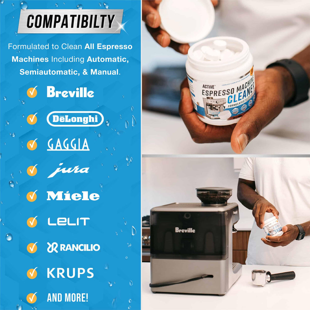 ACTIVE etiqueta mostrando marcas compatibles para mayor confianza