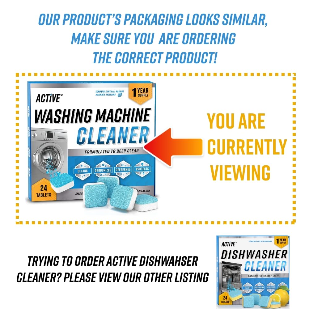 ACTIVE lifestyle laundry room showing fresh washer and improved laundry smell