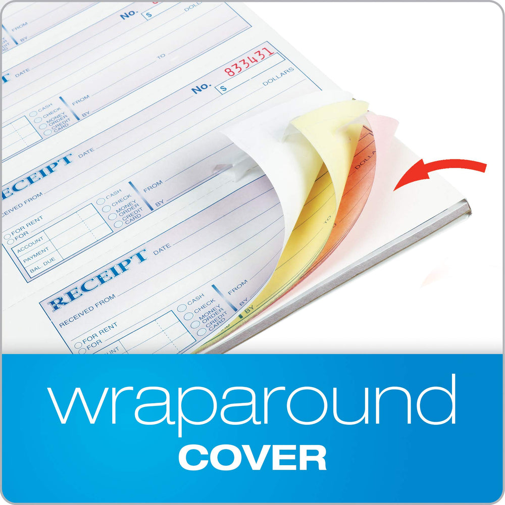 Adams detached receipt next to a ruler showing compact wallet-friendly size