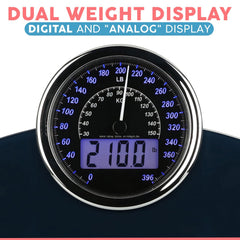 Adamson pantalla LCD retroiluminada con números claros y fáciles de leer