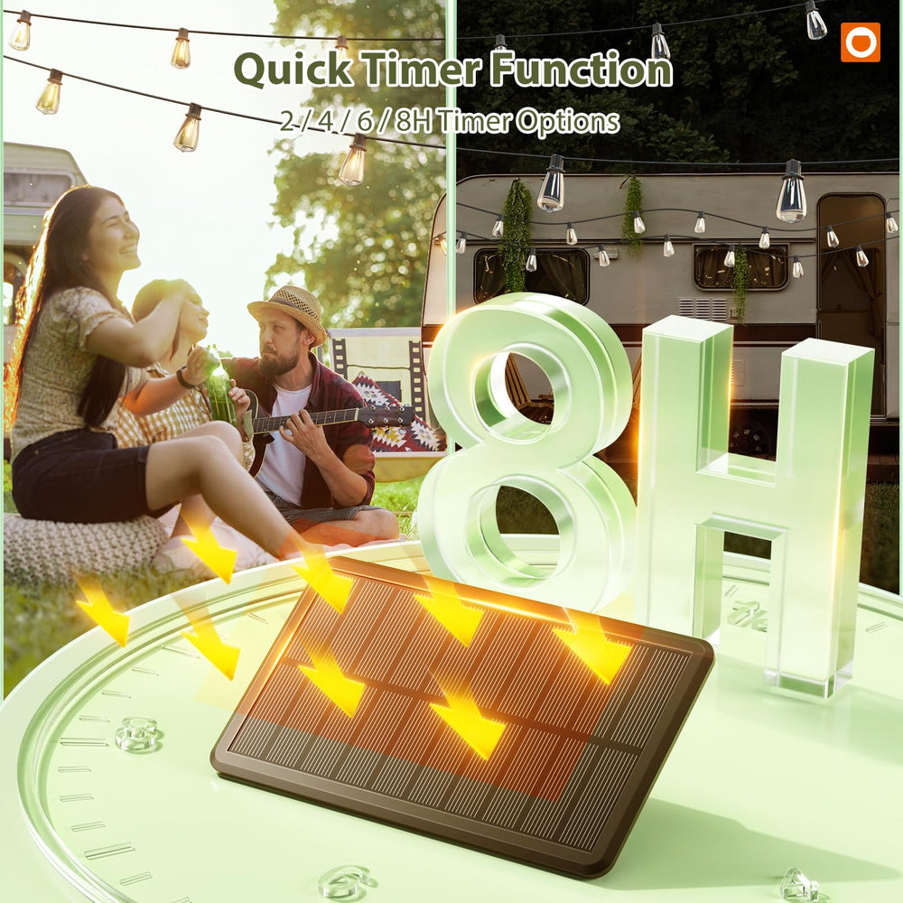 addlon luces iluminando una terraza creando ambiente acogedor