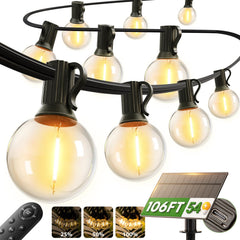 addlon vista frontal del paquete mostrando las luces solares y accesorios