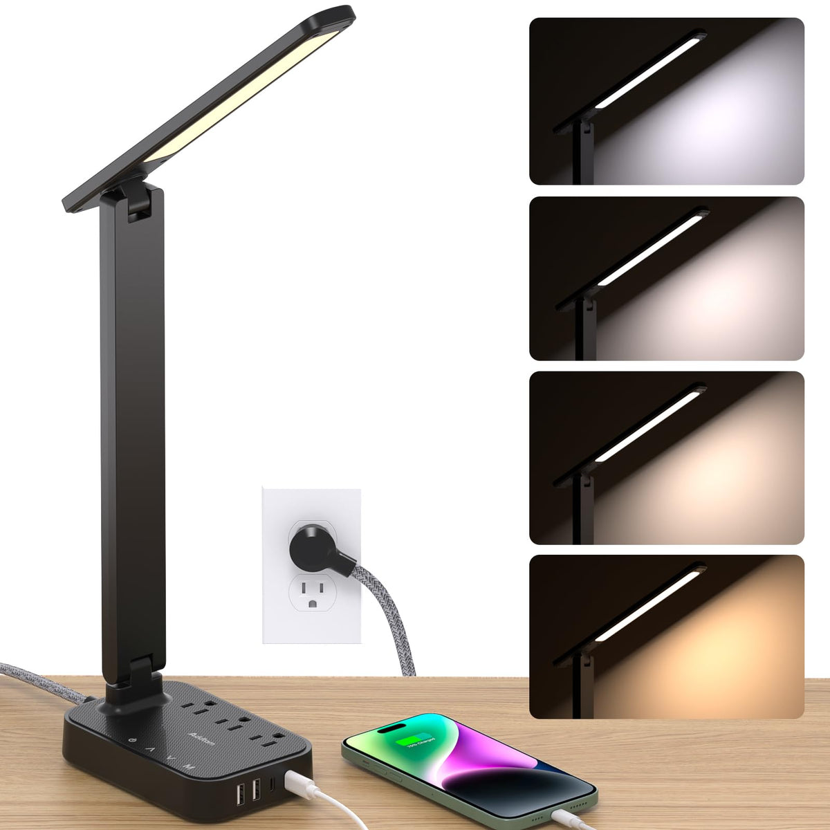 Addtam lámpara frontal mostrando diseño compacto y luz clara