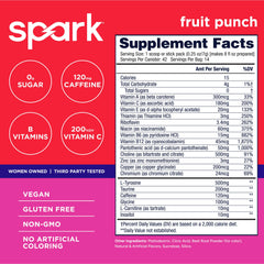 AdvoCare Spark primer plano del polvo en stick destacando mezcla sin azúcar