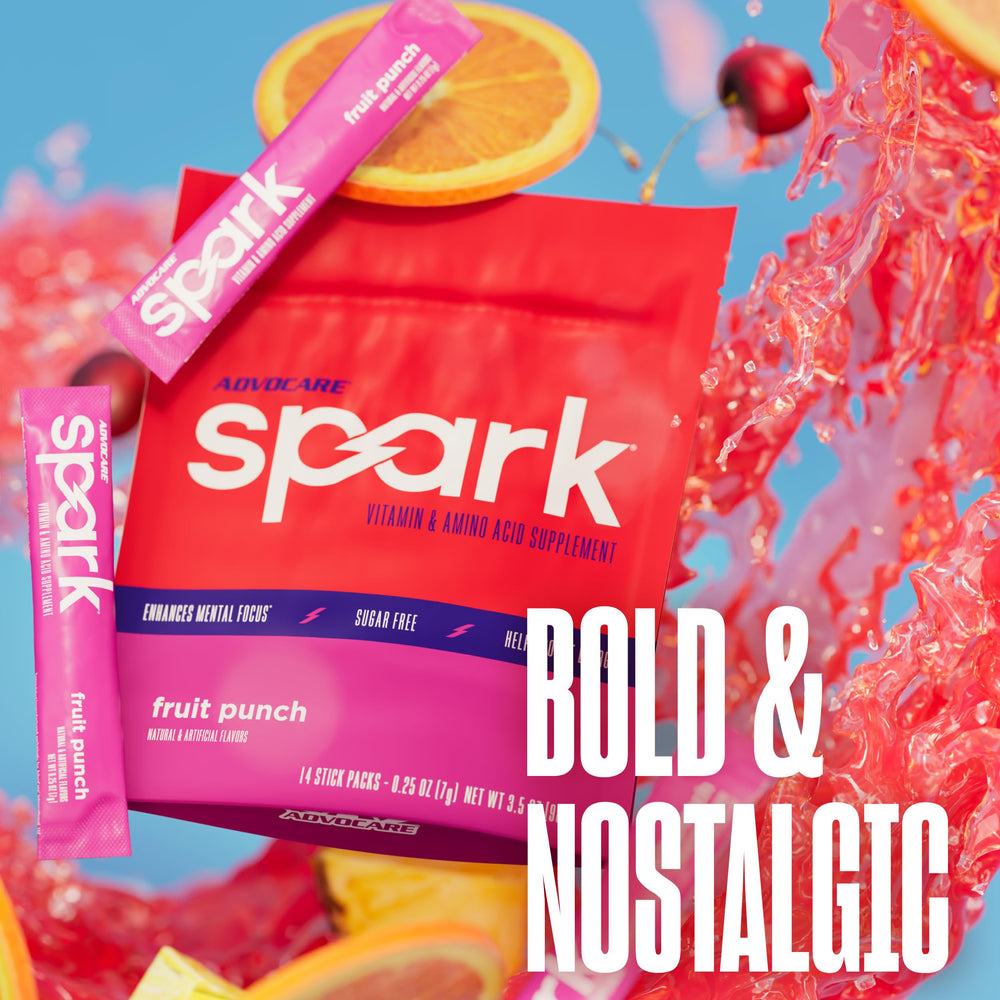 AdvoCare Spark persona en oficina usando la bebida para mantener concentración