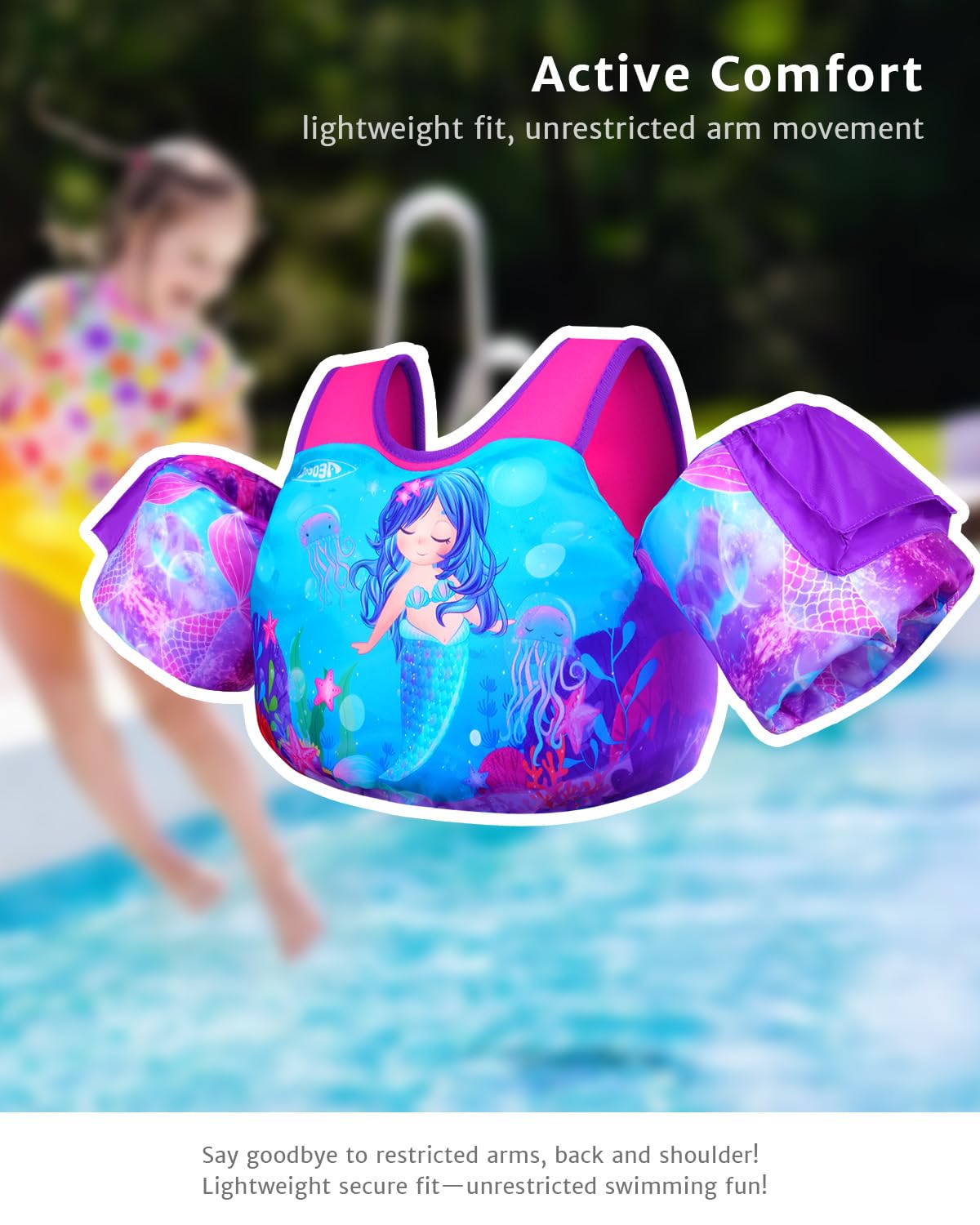 AEOCOO diseño colorido y estampado infantil ideal para juegos y natación