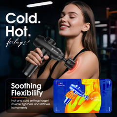 AERLANG heat mode panel showing temperature control for soothing warmth