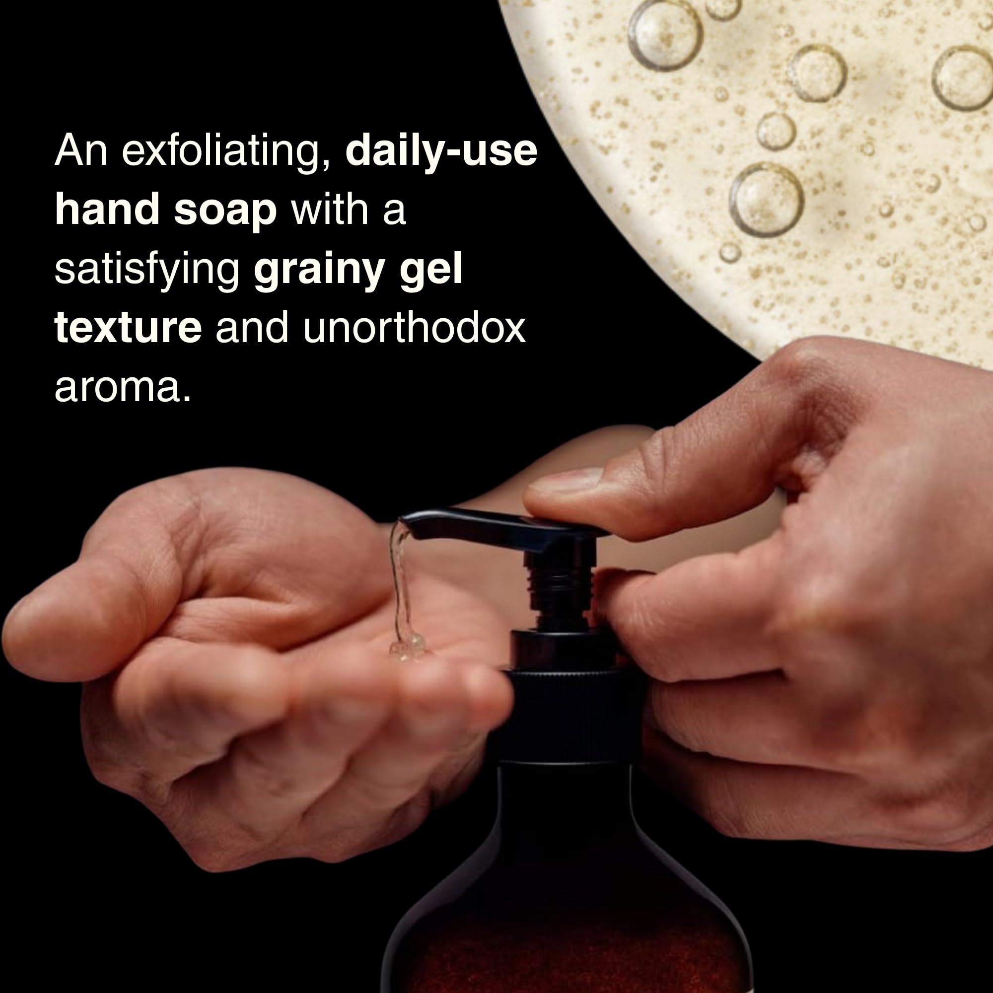 Aesop detalle de la etiqueta con ingredientes vetiver petitgrain bergamota y beneficios
