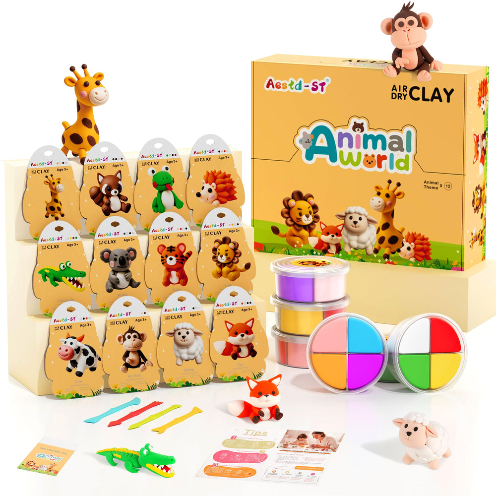 Aestd-ST front packaging showing playful animal theme and contents