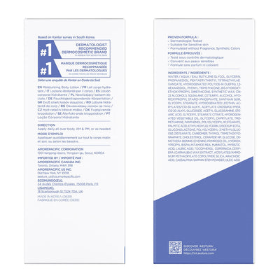 AESTURA packaging de 400 mL ideal para uso frecuente