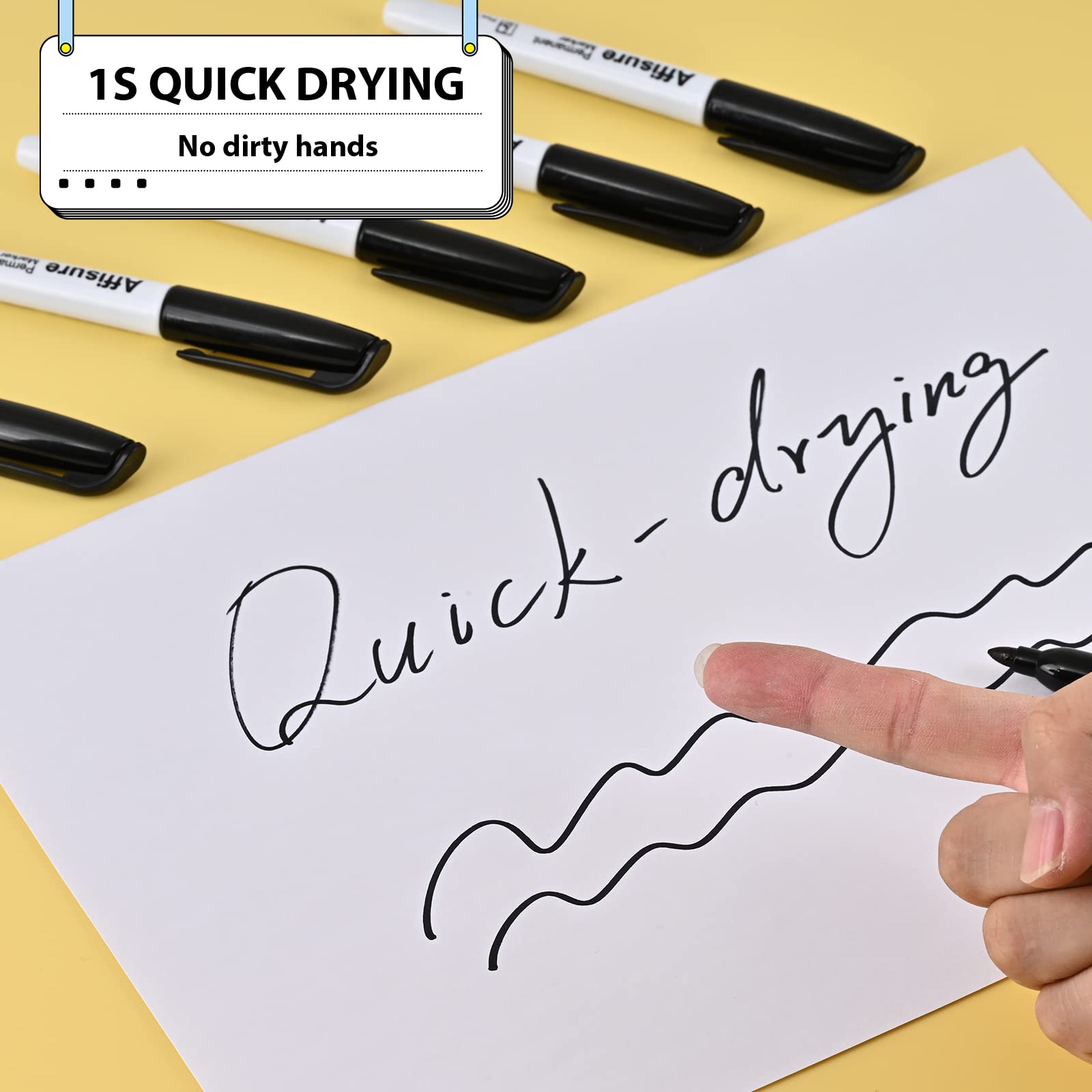 Affisure marcador escribiendo en vidrio para señalización durable