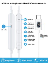 AFGHOA micrófono y controles en cable para llamadas y volumen práctico