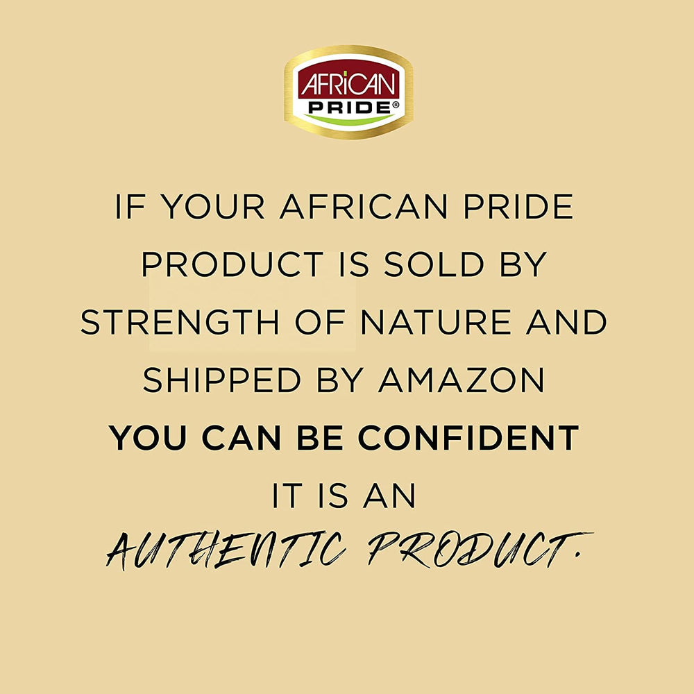 African Pride rizos definidos y humectados tras uso del pre-shampoo