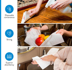 AH AMERICAN HOMESTEAD folded towel on table adding refined presentation