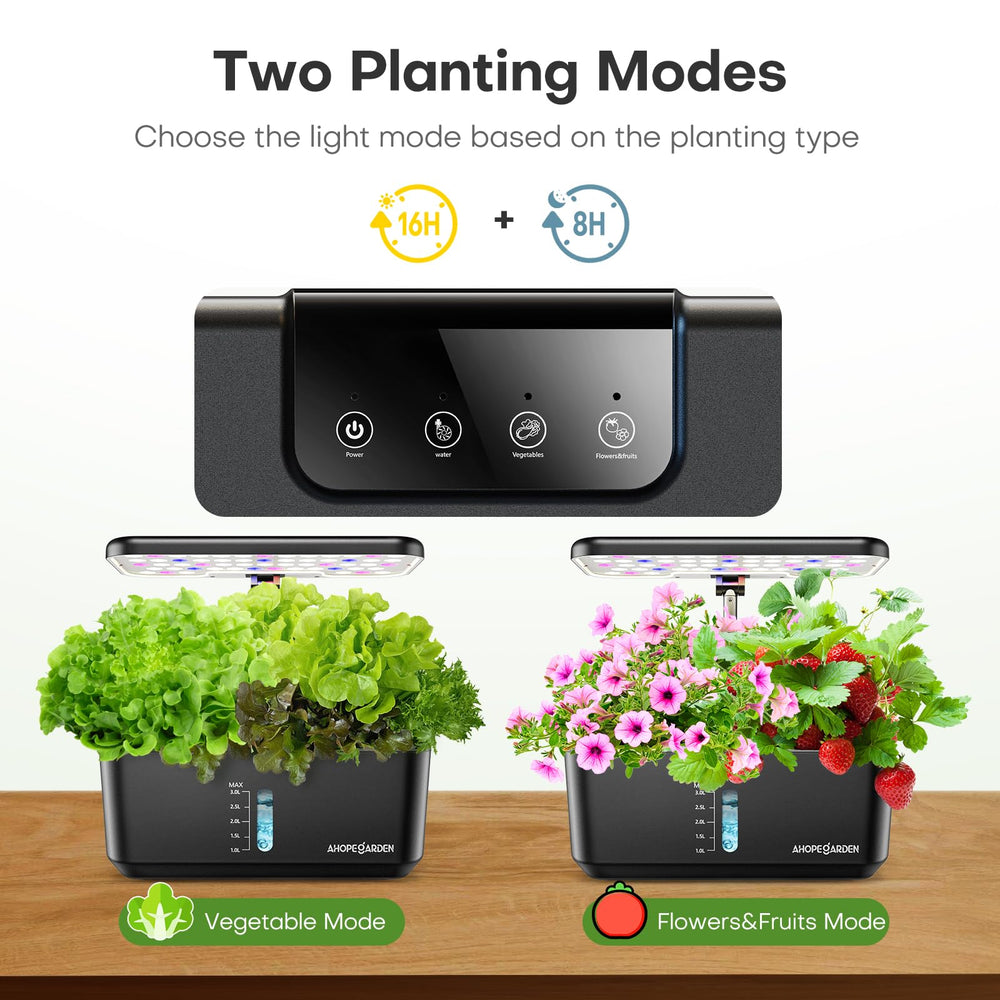 Ahopegarden adjustable light post extended, supports taller herbs and seedlings