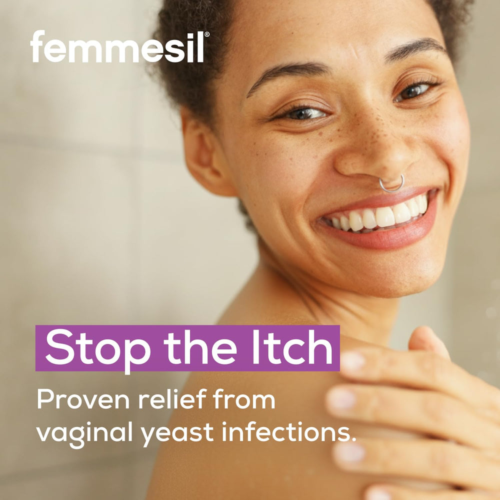 Aidance Femmesil cream on fingertip ready for gentle topical application