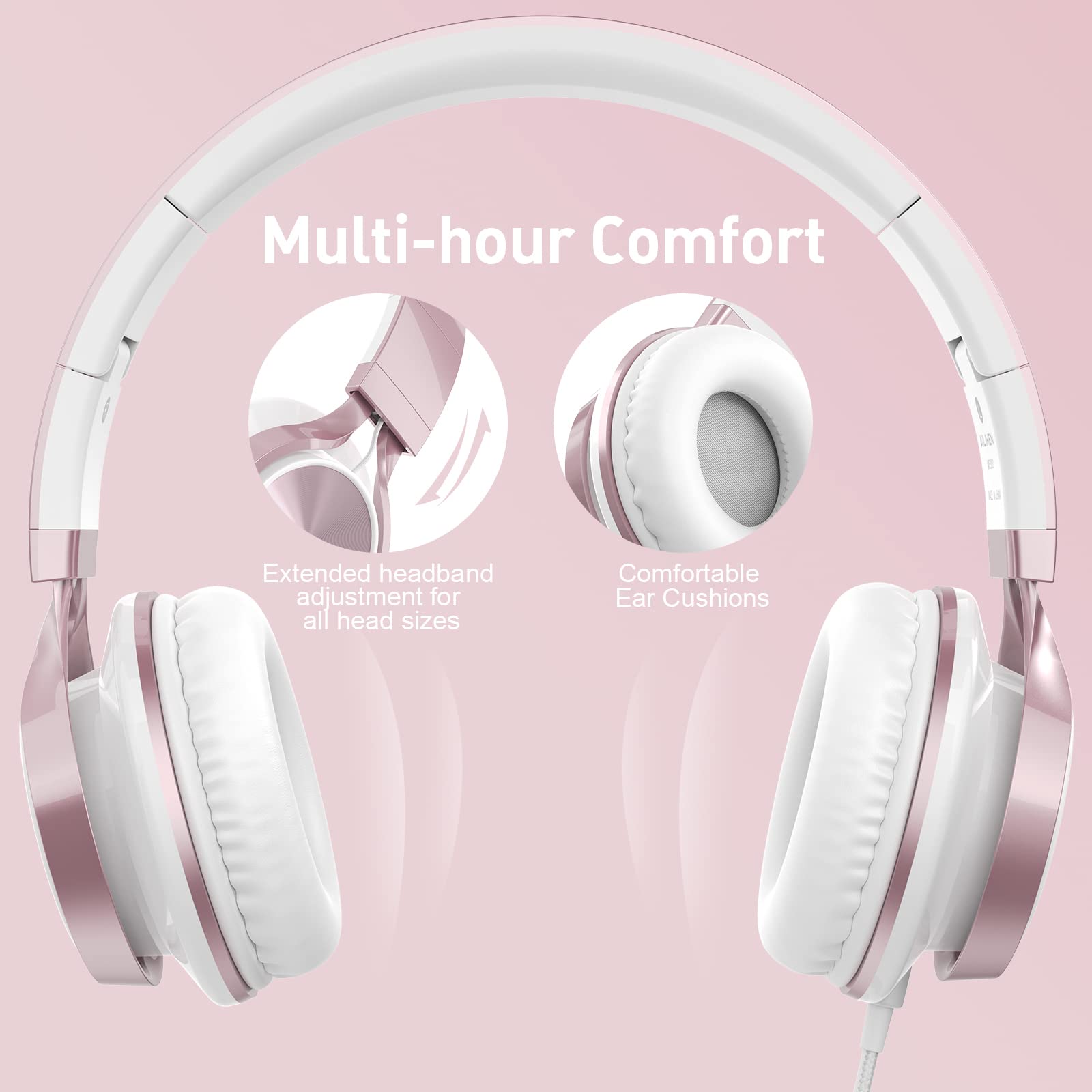 AILIHEN auriculares en uso por niña estudiando, favorecen concentración