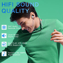 AiMoonsa closeup of built-in HD speaker, loud clear sound benefit
