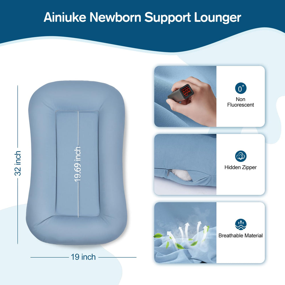 Ainiuke tejido de algodón suave para piel delicada y ventilación