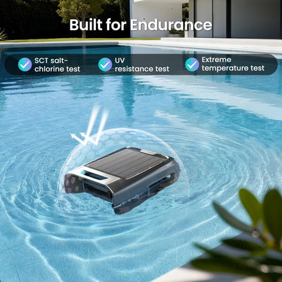 AIPER EcoSurfer S2 paired with smartphone app for scheduling, steering and instant alerts