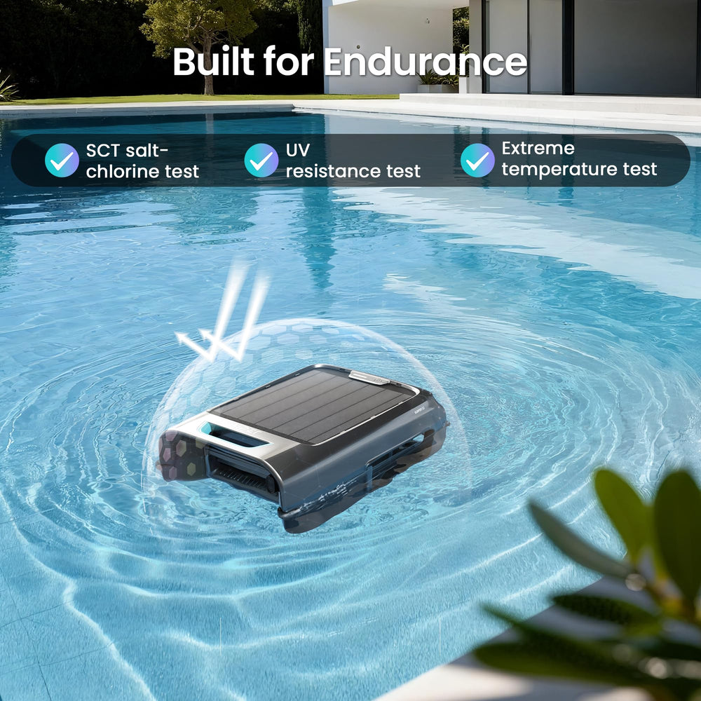 AIPER EcoSurfer S2 paired with smartphone app for scheduling, steering and instant alerts
