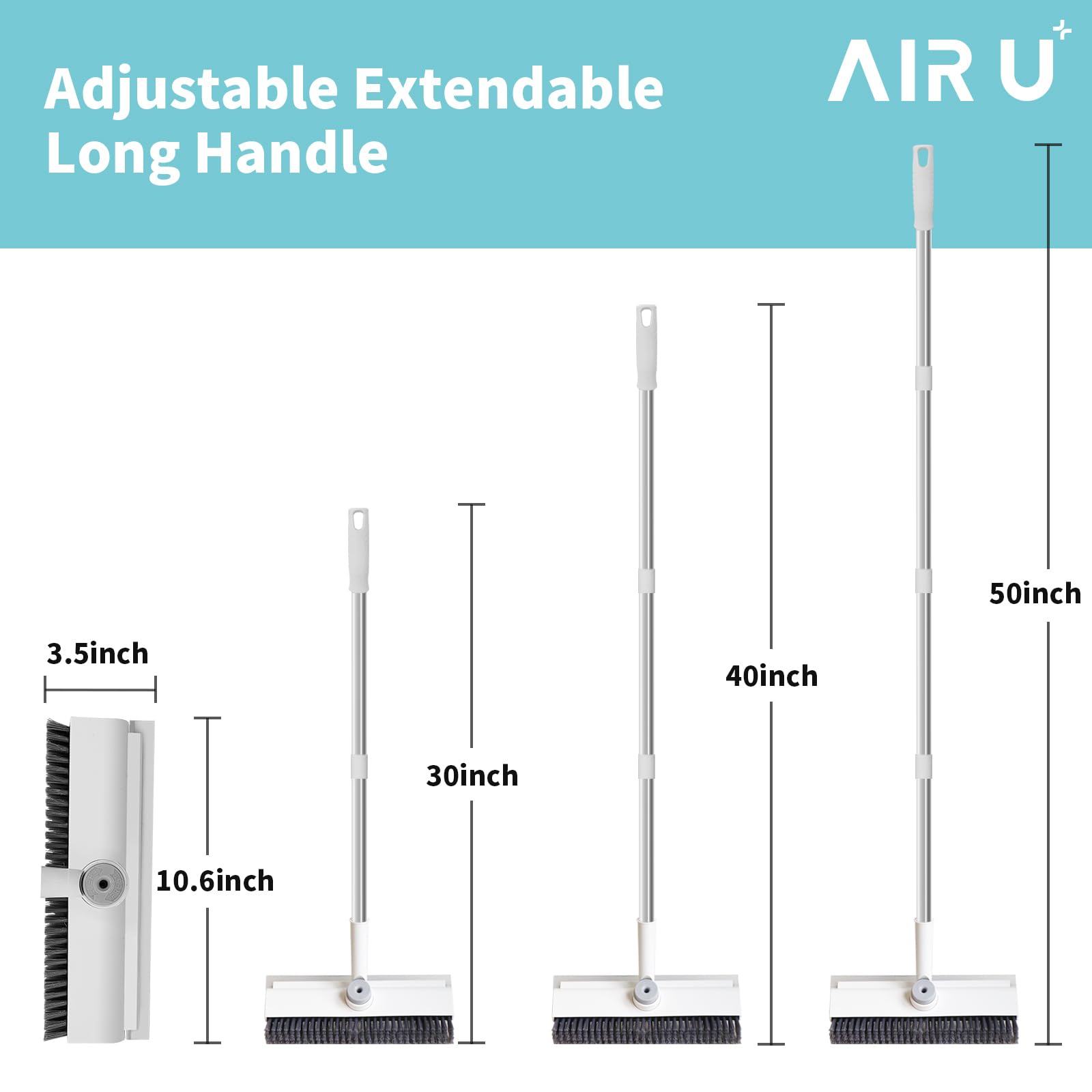 AIR U+ comparación de tamaño con mano que muestra ergonomía