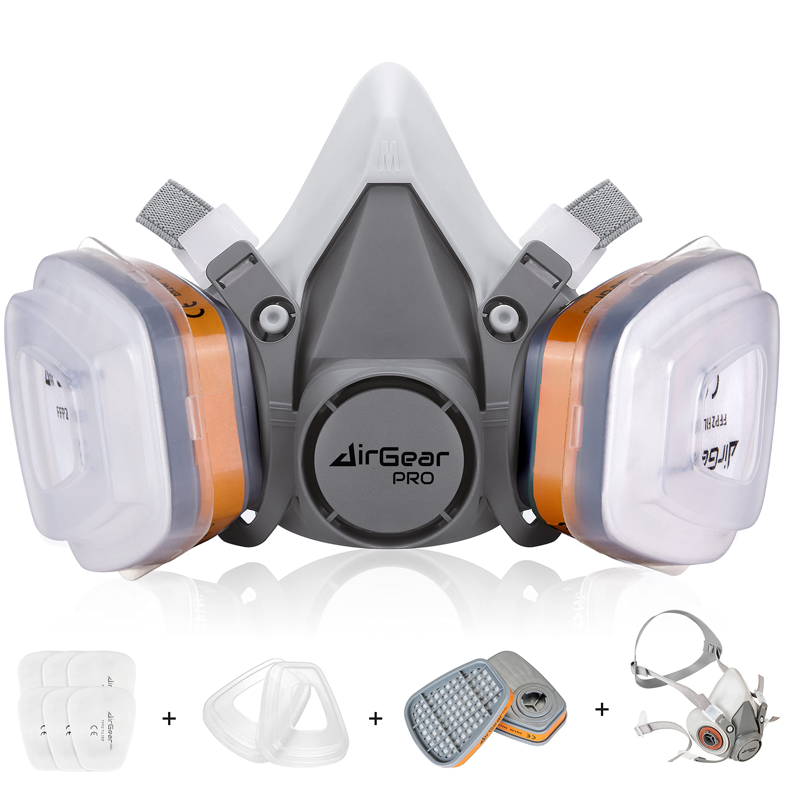 AirGearPro M-500 frontal mostrando el sellado y comodidad